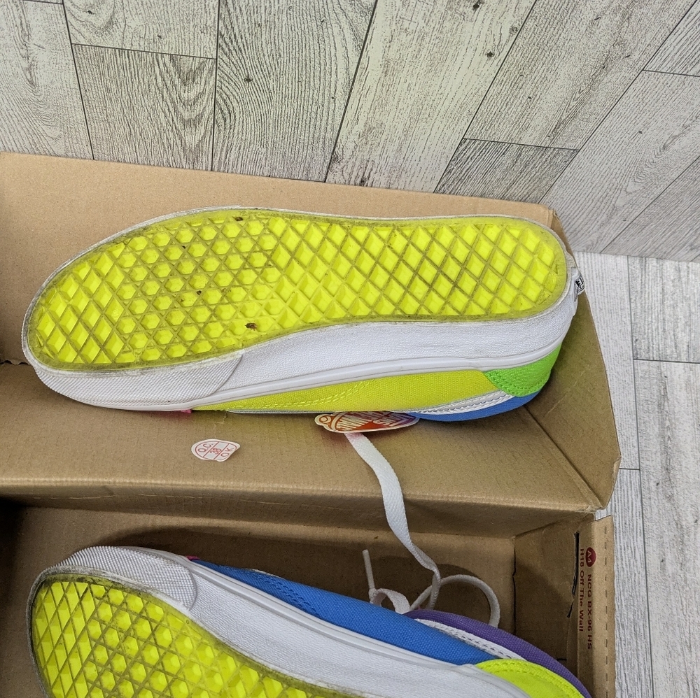 Vans Women Colorful Athletic Shoes - Pink, Blue, Purple, Green - Picture 4 of 9